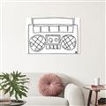 Picture of Portable Radio _GroupedProduct_Rectangle_Landscape_Unframed_Print_Only_