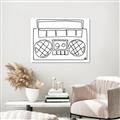 Picture of Portable Radio _GroupedProduct_Rectangle_Landscape_Unframed_Print_Only_