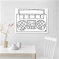 Picture of Portable Radio _GroupedProduct_Rectangle_Landscape_Unframed_Print_Only_