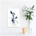 Picture of Blue Leaves III _GroupedProduct_Rectangle_Portrait_Unframed_Print_Only_