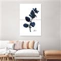 Picture of Blue Leaves V _GroupedProduct_Rectangle_Portrait_Unframed_Print_Only_