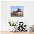 Picture of Red Wooden Barn _GroupedProduct_Rectangle_Landscape_Unframed_Print_Only_
