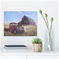 Picture of Red Wooden Barn _GroupedProduct_Rectangle_Landscape_Unframed_Print_Only_