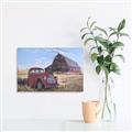 Picture of Red Wooden Barn _GroupedProduct_Rectangle_Landscape_Unframed_Print_Only_