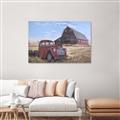 Picture of Red Wooden Barn _GroupedProduct_Rectangle_Landscape_Unframed_Print_Only_