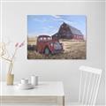 Picture of Red Wooden Barn _GroupedProduct_Rectangle_Landscape_Unframed_Print_Only_