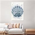 Picture of Blue Seashell _GroupedProduct_Rectangle_Portrait_Unframed_Print_Only_