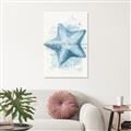 Picture of Teal Starfish _GroupedProduct_Rectangle_Portrait_Unframed_Print_Only_