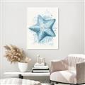Picture of Teal Starfish _GroupedProduct_Rectangle_Portrait_Unframed_Print_Only_