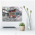 Picture of Centre Ville Café II _GroupedProduct_Rectangle_Landscape_Unframed_Print_Only_