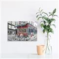 Picture of Centre Ville Café II _GroupedProduct_Rectangle_Landscape_Unframed_Print_Only_
