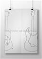 Picture of Guitar _GroupedProduct_Rectangle_Landscape_Unframed_Print_Only_