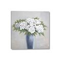 Picture of Flower in blue jar _GroupedProduct_Square_Canvas_