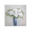Picture of Flower in blue jar _GroupedProduct_Square_Canvas_
