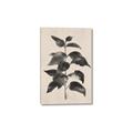 Picture of Black Linen Leaves II _GroupedProduct_Rectangle_Portrait_Canvas_