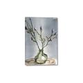 Picture of Cotton Flower In Vase II _GroupedProduct_Rectangle_Portrait_Canvas_