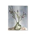 Picture of Cotton Flower In Vase II _GroupedProduct_Rectangle_Portrait_Canvas_
