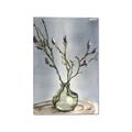 Picture of Cotton Flower In Vase II _GroupedProduct_Rectangle_Portrait_Canvas_