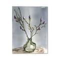 Picture of Cotton Flower In Vase II _GroupedProduct_Rectangle_Portrait_Canvas_