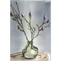 Picture of Cotton Flower In Vase II _GroupedProduct_Rectangle_Portrait_Canvas_