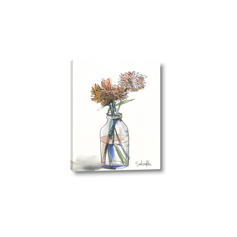 Picture of Flower In Bottle _GroupedProduct_Rectangle_Portrait_Canvas_