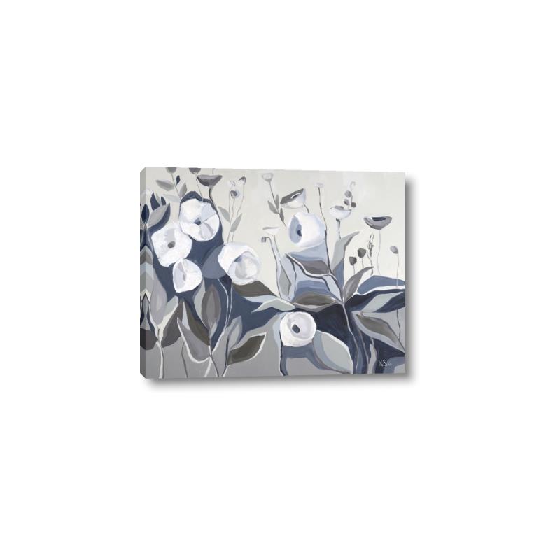 Picture of Modern Blue Floral _GroupedProduct_Rectangle_Landscape_Canvas_