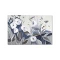 Picture of Modern Blue Floral _GroupedProduct_Rectangle_Landscape_Canvas_