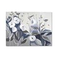Picture of Modern Blue Floral _GroupedProduct_Rectangle_Landscape_Canvas_