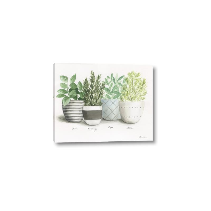 Picture of Pots With Flower _GroupedProduct_Rectangle_Landscape_Canvas_