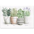 Picture of Pots With Flower I _GroupedProduct_Rectangle_Landscape_Canvas_