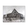 Picture of Gray Wooden Barn _GroupedProduct_Rectangle_Landscape_Canvas_