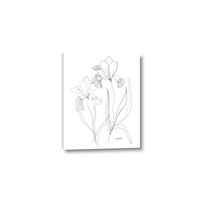 Picture of Stencil Floral Art II _GroupedProduct_Rectangle_Portrait_Canvas_