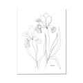 Picture of Stencil Floral Art II _GroupedProduct_Rectangle_Portrait_Canvas_