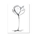 Picture of Single Flower I _GroupedProduct_Rectangle_Portrait_Canvas_