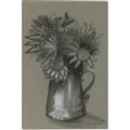 Picture of Charcoal Flower Drawing I _GroupedProduct_Rectangle_Portrait_Canvas_