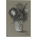 Picture of Charcoal Flower Drawing II _GroupedProduct_Rectangle_Portrait_Canvas_