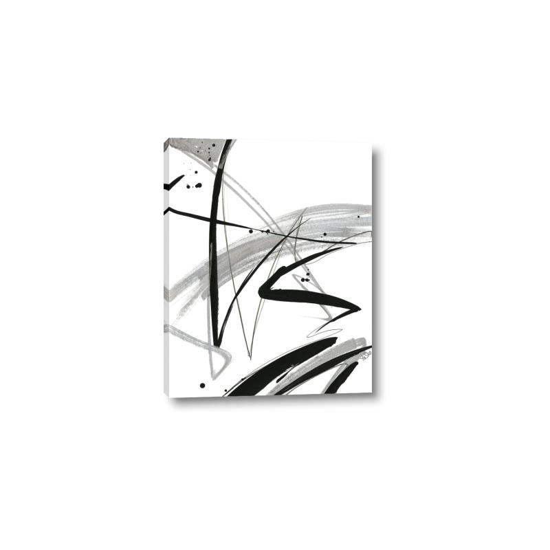 Picture of Black & Silver Lines _GroupedProduct_Rectangle_Portrait_Canvas_