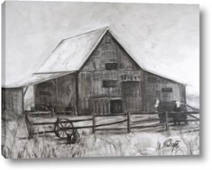 Picture of Gray Wooden Barn