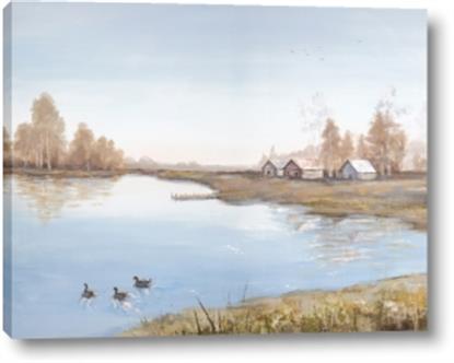Picture of Three Cabin And Loons