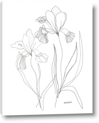 Picture of Stencil Floral Art II