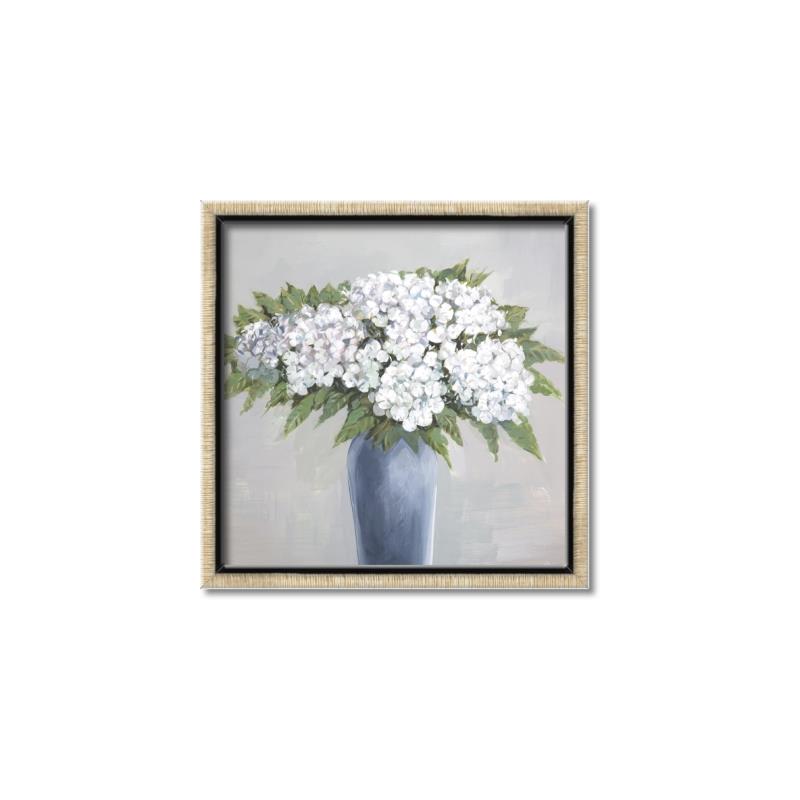 Picture of Flower in blue jar _GroupedProduct_Square_Canvas_Framed_