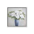 Picture of Flower in blue jar _GroupedProduct_Square_Canvas_Framed_