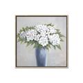 Picture of Flower in blue jar _GroupedProduct_Square_Canvas_Framed_