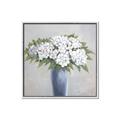 Picture of Flower in blue jar _GroupedProduct_Square_Canvas_Framed_