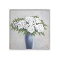 Picture of Flower in blue jar _GroupedProduct_Square_Canvas_Framed_