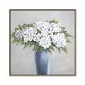 Picture of Flower in blue jar _GroupedProduct_Square_Canvas_Framed_
