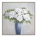 Picture of Flower in blue jar _GroupedProduct_Square_Canvas_Framed_