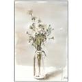 Picture of Dried Flower In Vase _GroupedProduct_Rectangle_Portrait_Canvas_Framed_