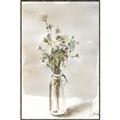 Picture of Dried Flower In Vase _GroupedProduct_Rectangle_Portrait_Canvas_Framed_