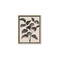 Picture of Black Linen Leaves IV _GroupedProduct_Rectangle_Portrait_Canvas_Framed_